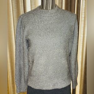 White House Black Market Tinsel Trim Sweater